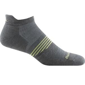Darn Tough Men's Gray Element No Show Tab Lightweight Cushion Socks Size L
